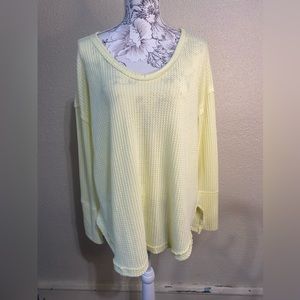 Vintage America Hartford‎ long sleeve sweater, waffle knit